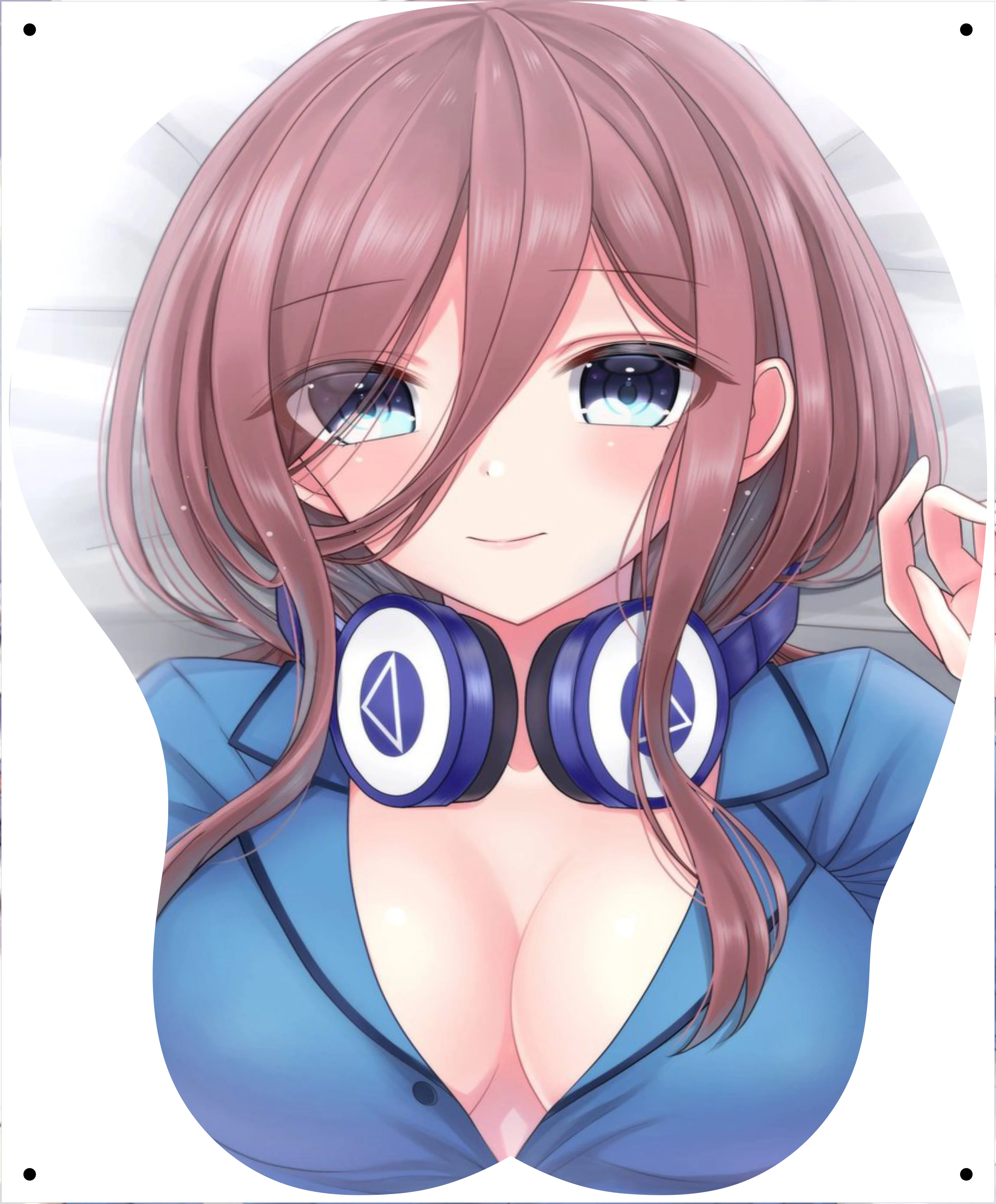 

Nakano Miku Cute two-dimensional computer mouse pad 3d chest game e-sports cartoon animation silicone wrist pad to customize