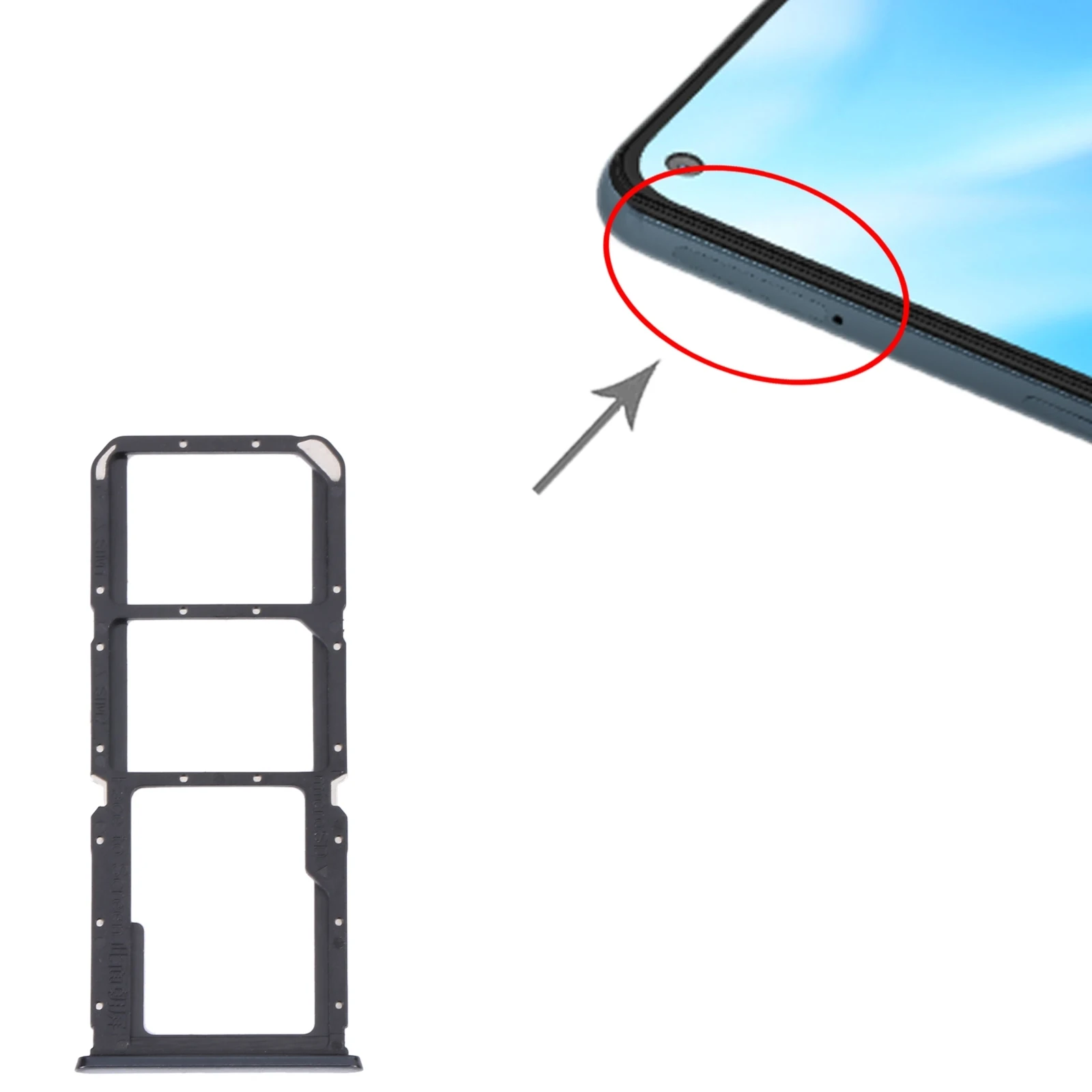 

Для OnePlus Nord N200 5G DE2118 / DE2117 лоток для SIM-карты + фотография