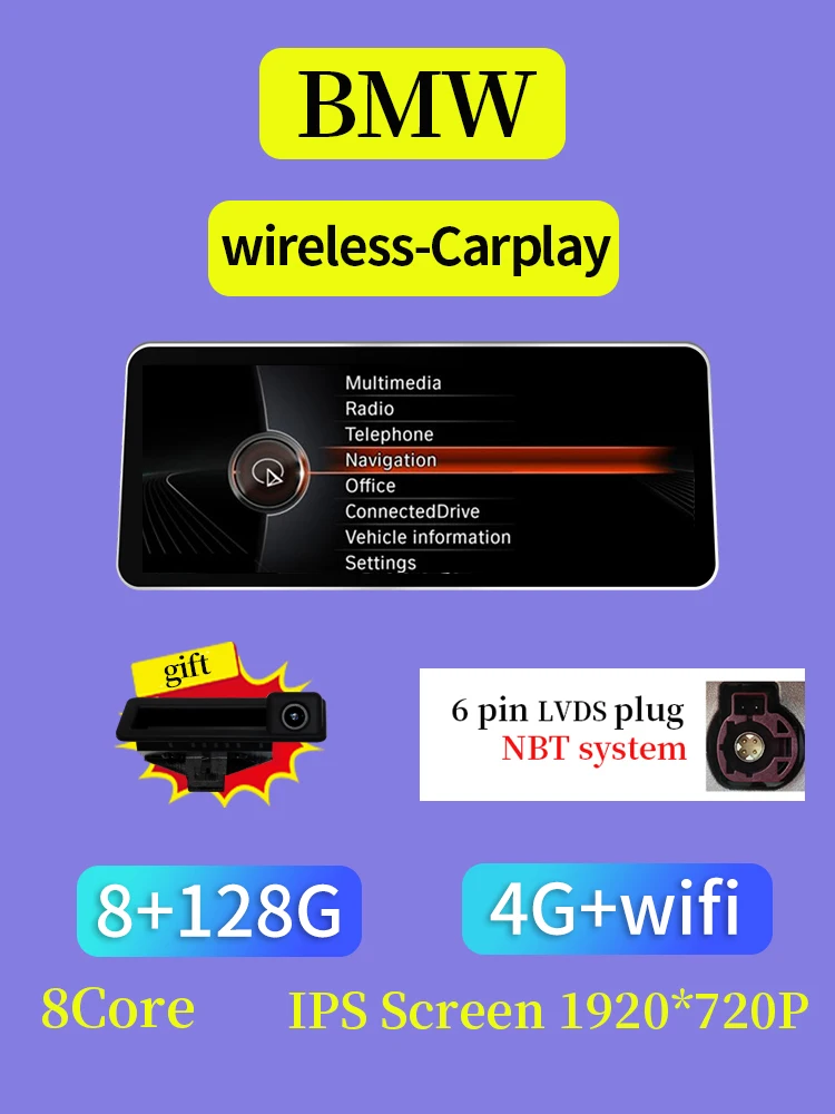 

НОВЫЙ ID8 Snapdragon665 12,3-дюймовый Android13 автомобильный Carplay Auto для BMW X3 F25 X4 F26 автомобильный интеллектуальный автомобильный мультимедийный монитор