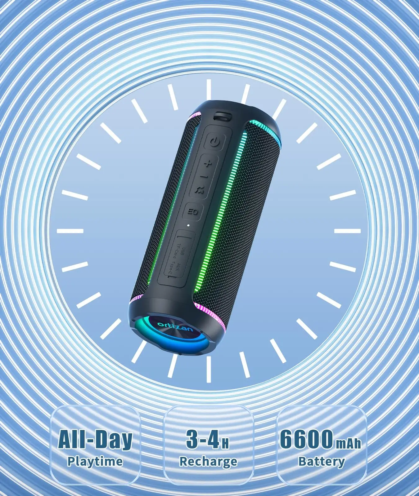 Беспроводные Bluetooth-колонки Bass Boost 40 Вт