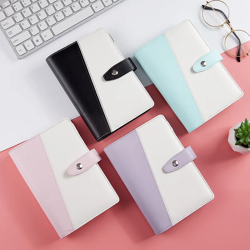 

A6 Splice Macaron DIY Binder Notebook Cover Diary Agenda Planner Paper Cover School Stationery