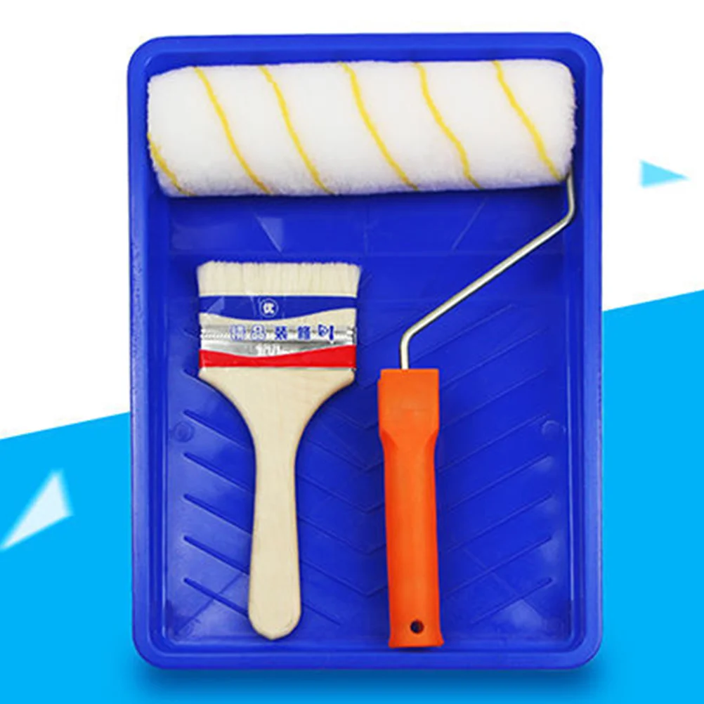 

Practical Paint Brush Storage Tray Useful Rollers Tool Tray Convenient Storage Container for Home (Blue)