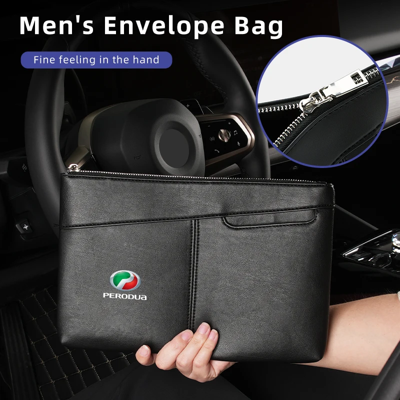 Деловая мода мужской клатч кошелек сумка для Perodua Myvi Axia Alza Kancil Rusa Kembara Kenari