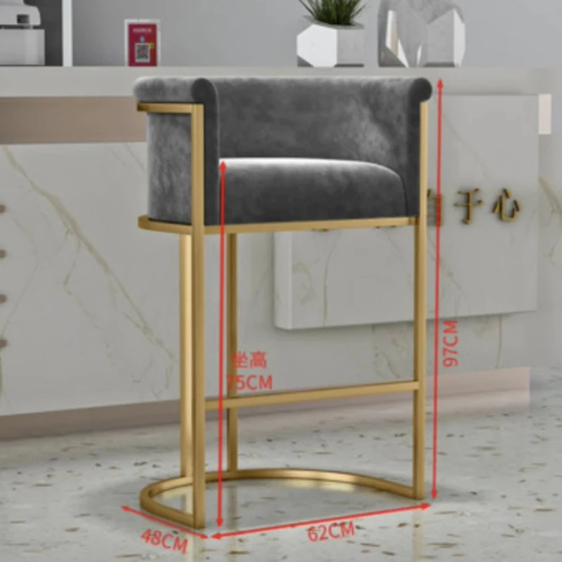 Скандинавский высокий барный стул акцент зеленый металлический столешница