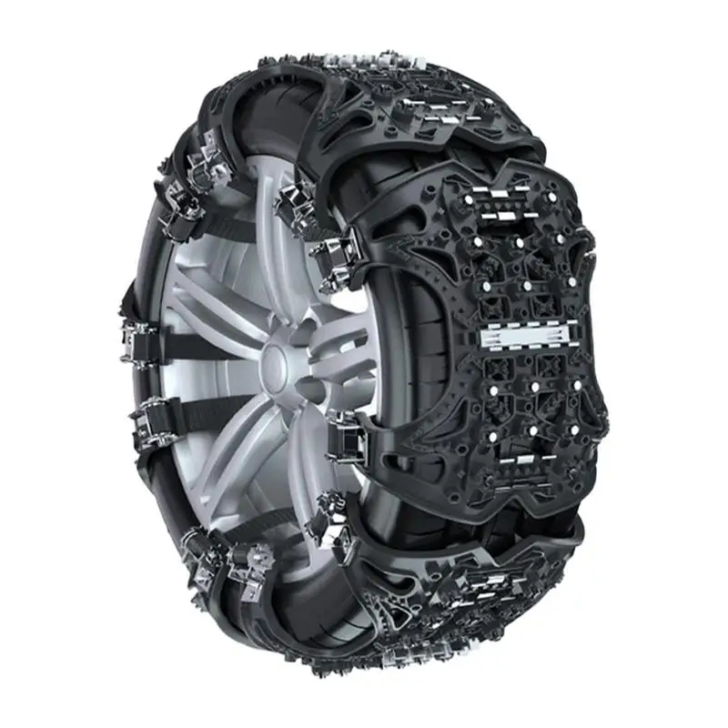 

Car Snow Chains Universal Car Snow Tire Chains Easy To Install Universal Thickening Anti Skid Tire Chain