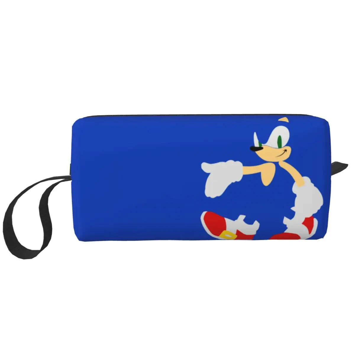 

Sonics Makeup Bag for Women Travel Cosmetic Organizer Cute Japanese Cartoon Anime Game Storage Toiletry Bags Dopp Kit Case Box