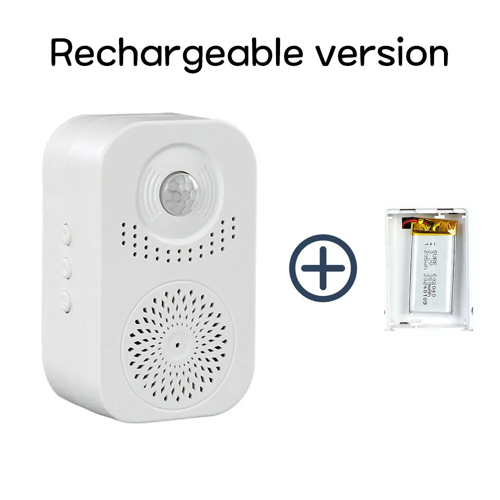 

ML56 Инфракрасное индукционное голосовое напоминание Звуковой динамик Противоугонный вход Добро пожаловать Приветствие Голосовой суфлер Запись Умный дом