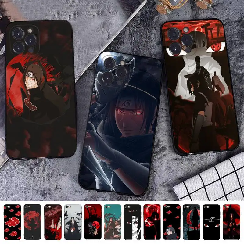 

BANDAI Uchiha Itachi Naruto Phone Case for iPhone 11 12 13 mini pro XS MAX 8 7 6 6S Plus X 5S SE 2020 XR case