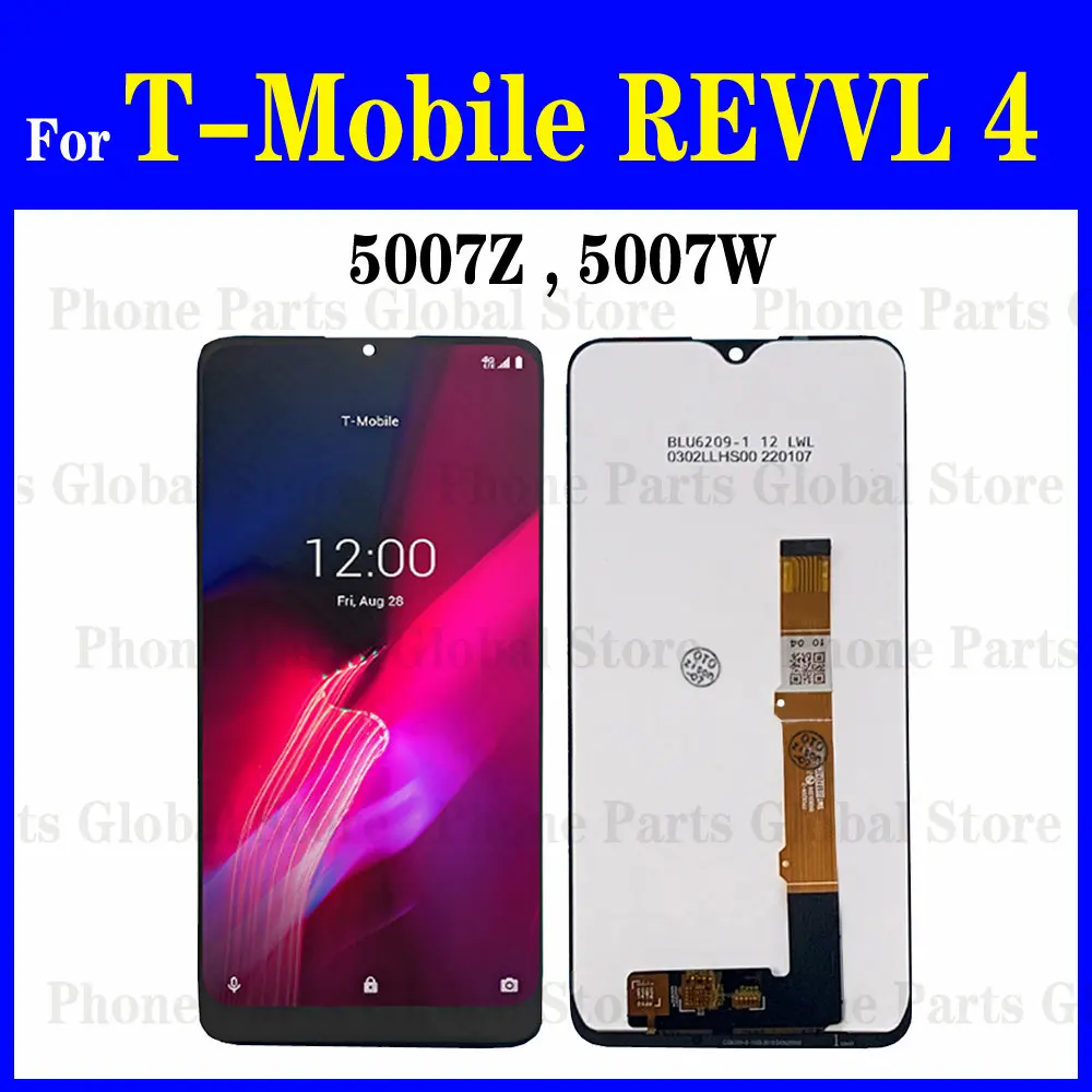 ЖК-дисплей 6,22 дюйма для T-Mobile REVVL 4 с рамкой 5007Z 5007 Вт, сенсорная панель, экран с дигитайзером в сборе, сменный дисплей REVVL4