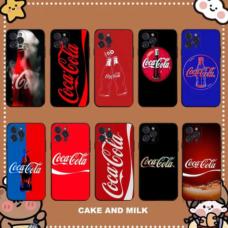 

C-Coca-Fashion Cola Phone Case for iPhone 11 12 13 mini pro XS MAX 8 7 6 6S Plus X 5S SE 2020 XR case