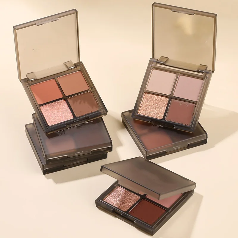 

4 Colors Kiss Beauty Loose Eyeshadow All Matte Eyeshadow Palette Eyeshadow Primer Waterproof Glitter Nude Eye Pigment Matte