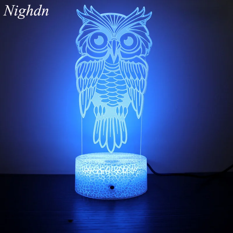 

Nighdn Owl Night Light Touch 7 Color Changing USB Table Lamp Led Nightlight Room Home Decor Creative Gift Toys for Kids