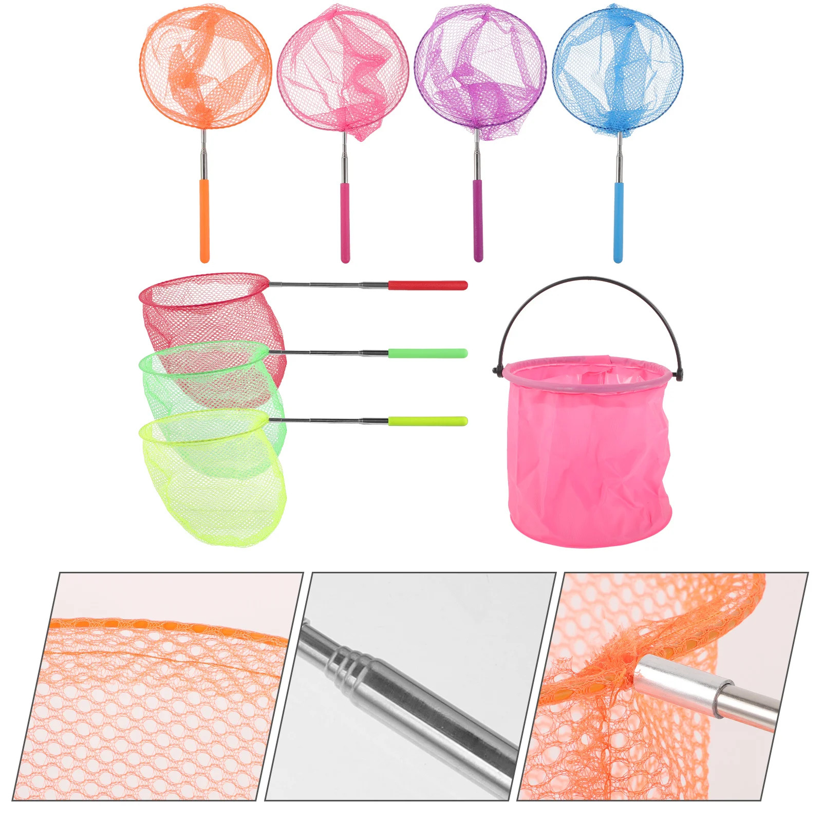 

Fishing Net Set Toy Insect Toys Outdoor Kids Butterfly Catcher Stainless Steel Child