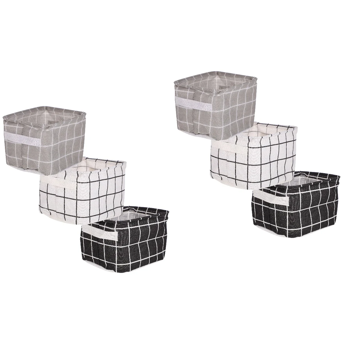 

6 Storage Basket Sturdy Storage Basket Cotton Cloth Storage Bins