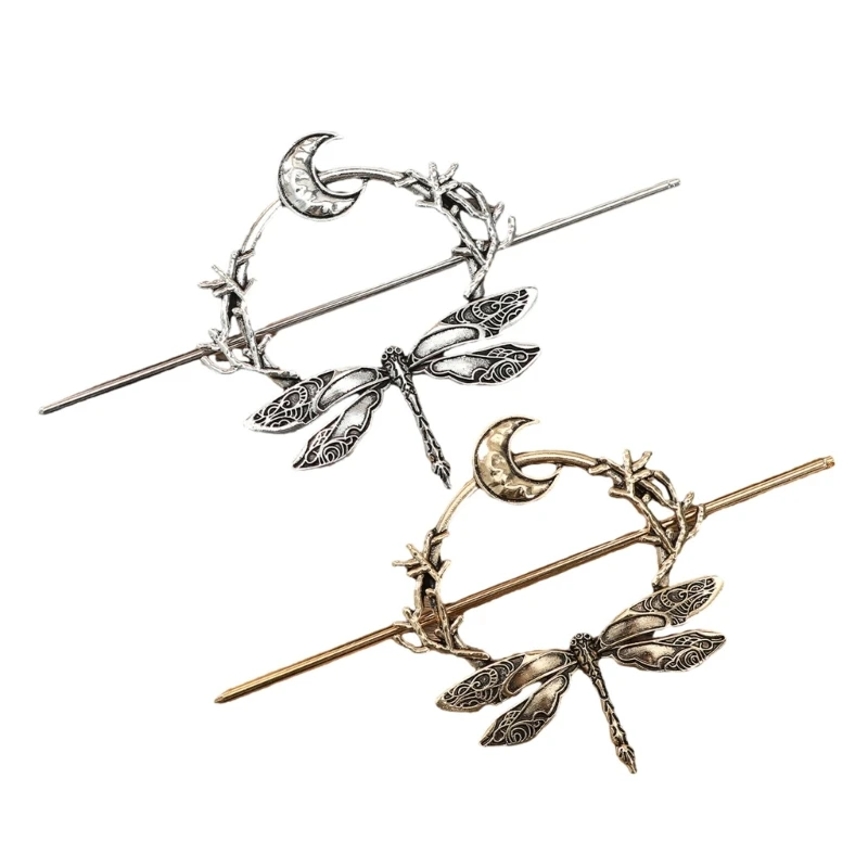 Лунная палочка для волос со стрекозами филигранная буяо женщин и девочек