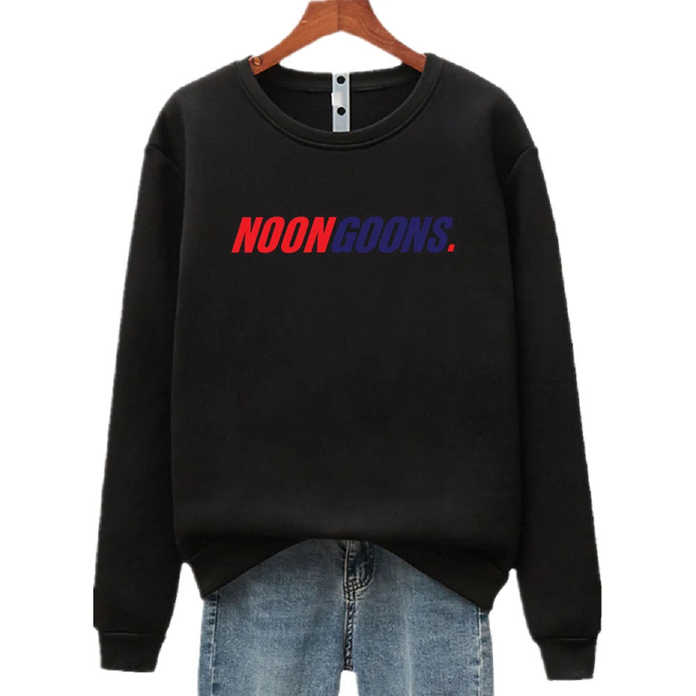 

NOON GOONS Unisex Letter Printed Long Sleeve Crew Neck Pullover All-match Men's And Women's Sweatshirts S-4XL