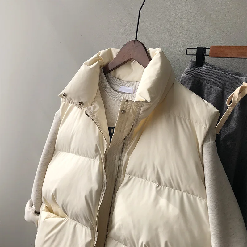 Winter 2022 New Bread Jacket Waistcoat Korean Women's Version of Vest Down Cotton Vest Coat
