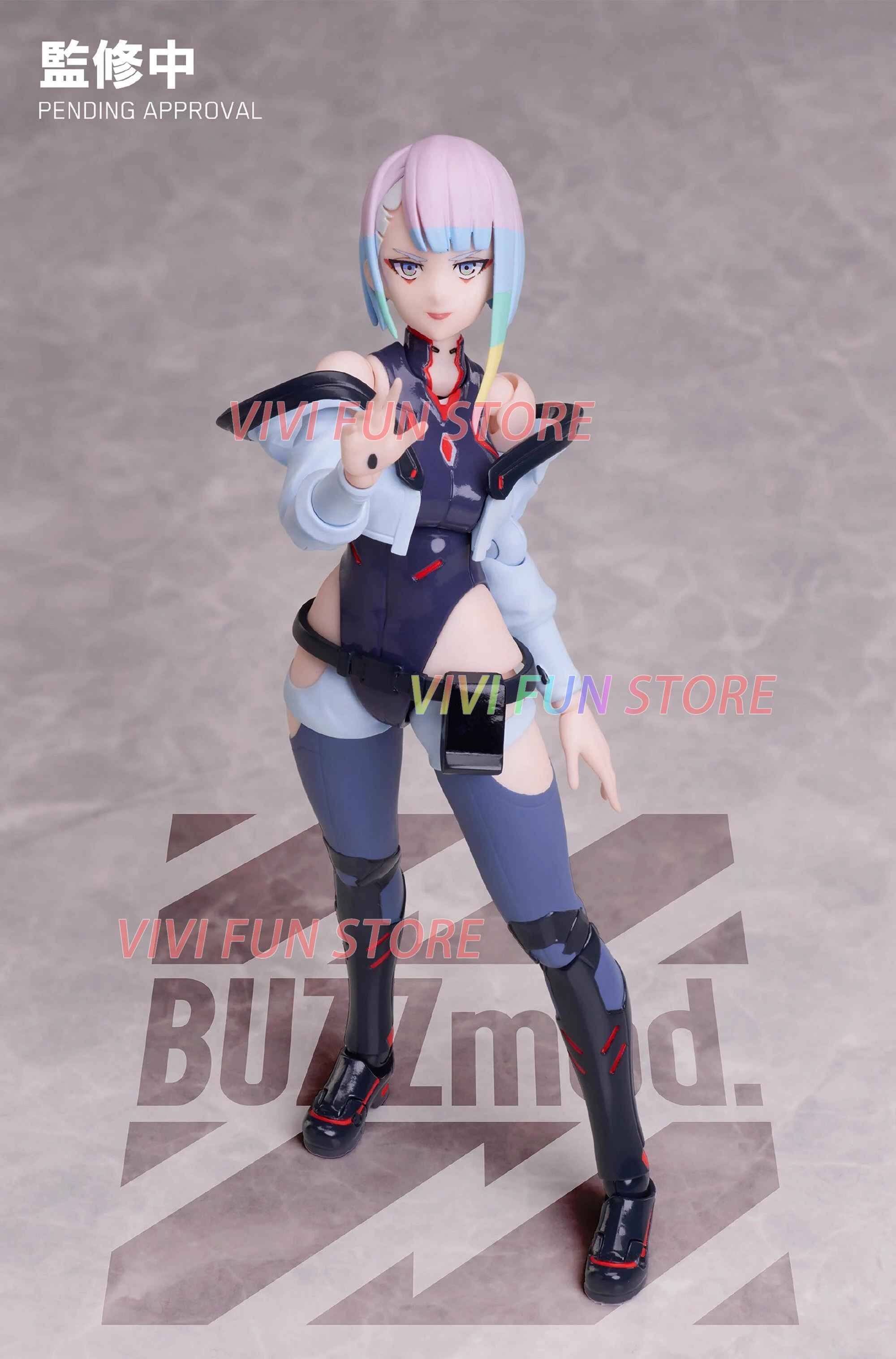 Фото В наличии: Коллекционная подвижная фигурка Aniplex BUZZmod LUCY (Люси) Кушинада, масштаб 1/12, по мотивам Cyberpunk: Edgerunners №4