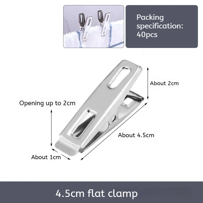 

Металлические прищепки для белья из нержавеющей стали 40 шт