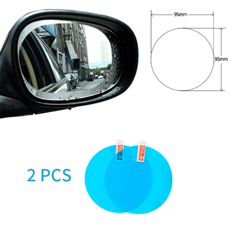 Car Rearview Mirror Protective Film Anti Fog Window Clear Rainproof Rear View Mirror Protective Soft Film Auto Accessories 