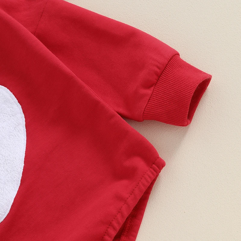 Комбинезон для маленьких девочек на День святого Валентина с вышивкой в виде