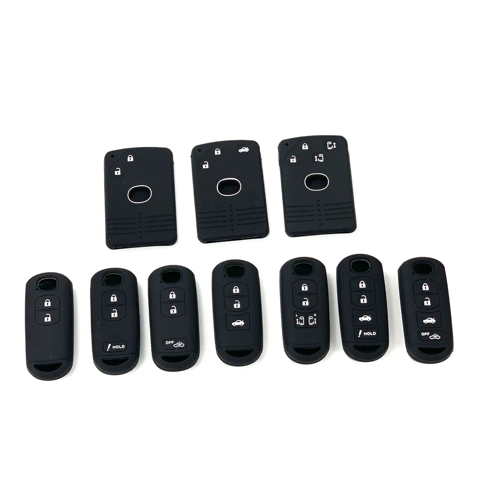 

For MAZDA 2 3 5 6 8 CX-3 CX-4 CX-5 CX-7 CX-8 CX-9 CX-30 Speed Miata MX5 RX-8 Premacy Fiat 124 Silicone Car Remote Key Cover Case