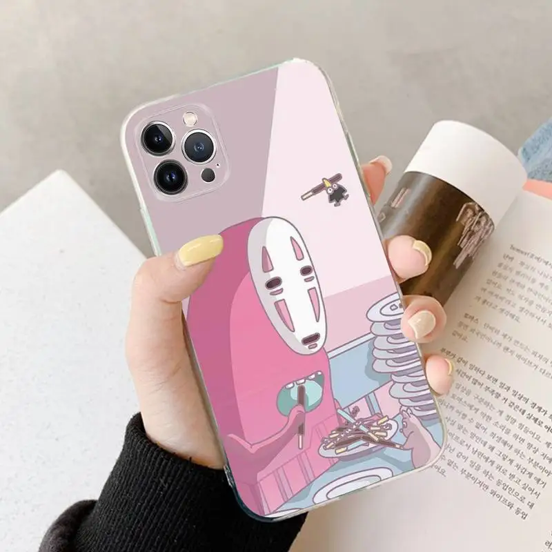 Чехол для телефона с рисунком Аниме Тоторо iPhone 11 12 13 mini pro XS MAX 8 7 6 6S Plus X 5S SE 2020 XR -