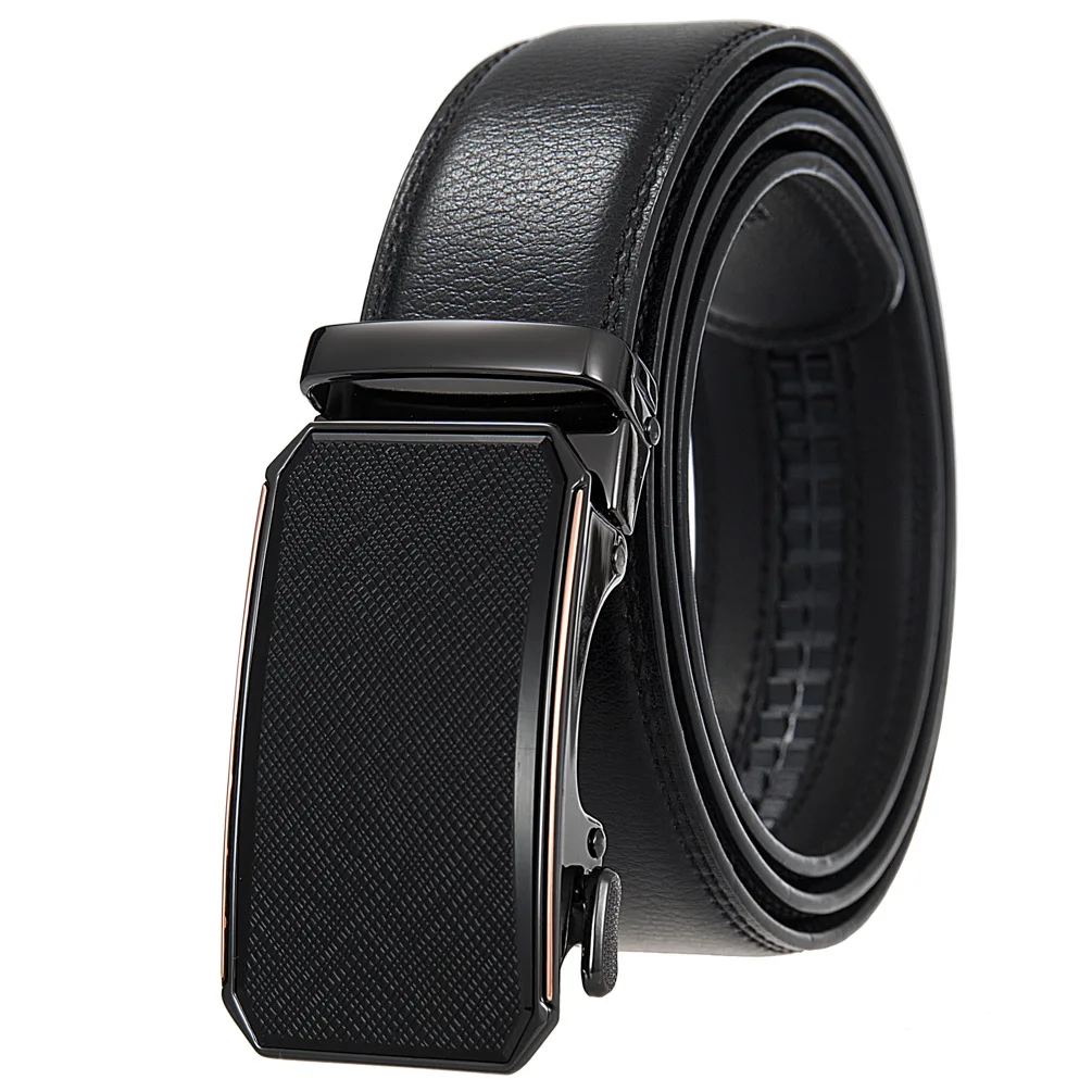Men Belt Metal Luxury Brand Automatic Buckle Leather High Quality Belt for Men Business Work Casual Designer Fashion Strap