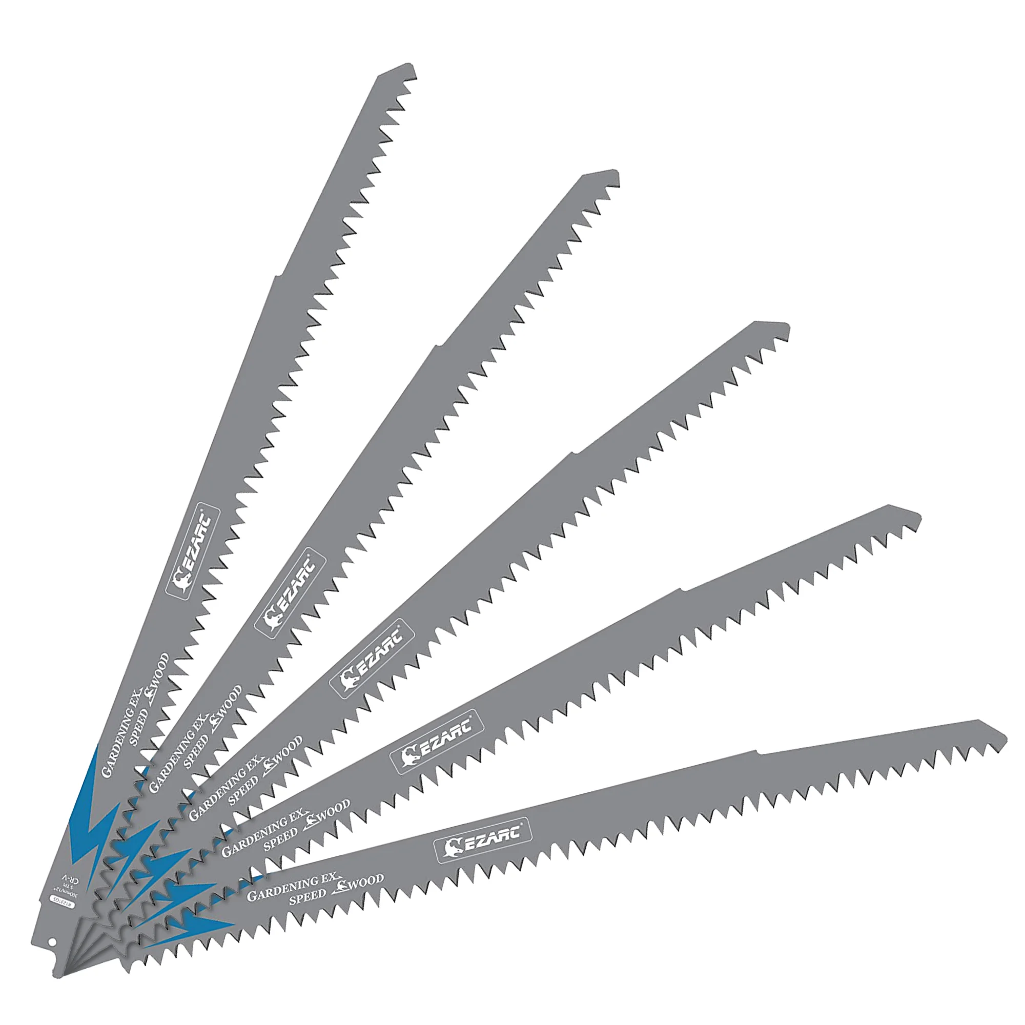 

5 шт., пильное полотно для обрезки древесины, 150/225/1300 мм, острые зубцы, CRV, длительный срок службы, сабельные пилы, 5TPI