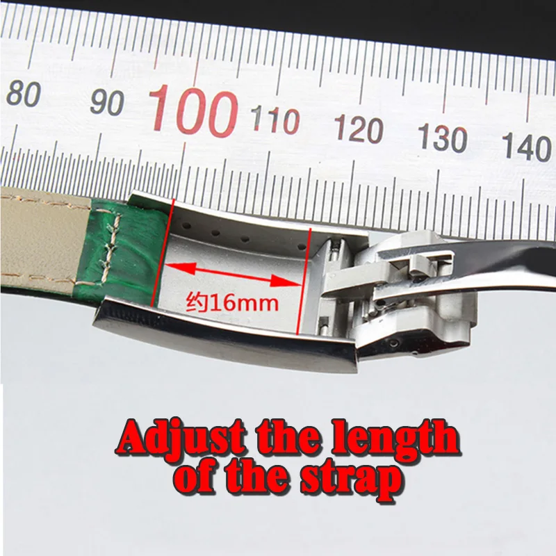 Watch Band For Rolex SUBMARINER Yacht-Master DAYTONA GMT Crocodile Grain Leather Men Strap Watch Accessories Watch Bracelet Belt