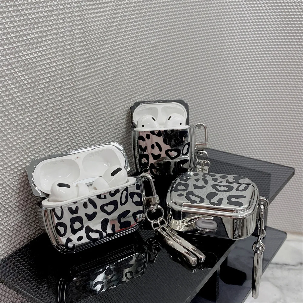 

Electroplated Leopard Apple AirPods 1 2 3 Case Cover AirPods Pro Case IPhone Bluetooth Earphone Accessories Air Pod Airpod Cases