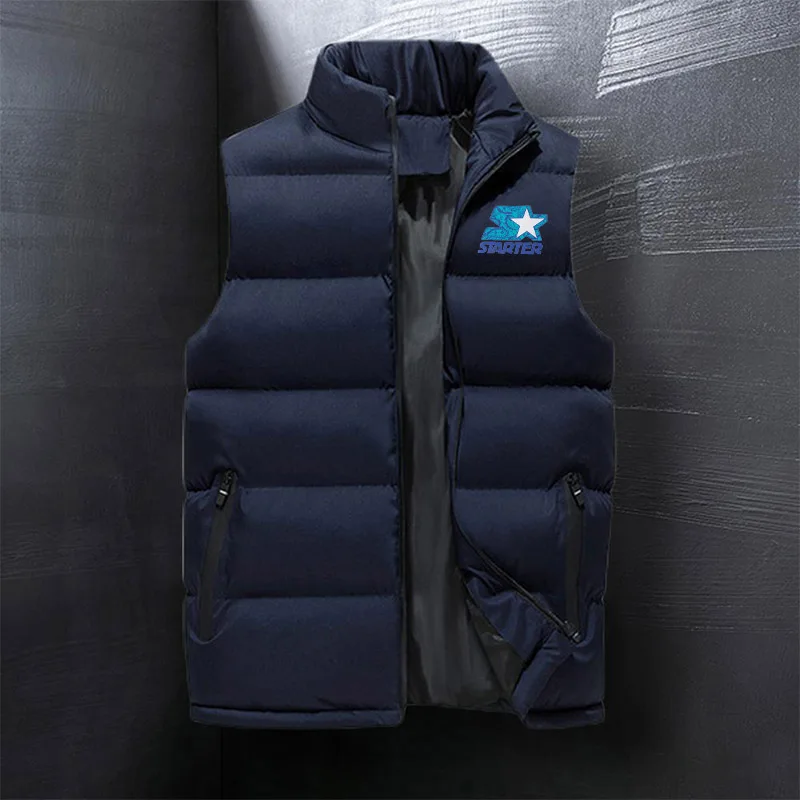2022 Brand STARTER men's sleeveless jacket autumn and winter fashion men's vest jacket men's stand collar warm vest clothes