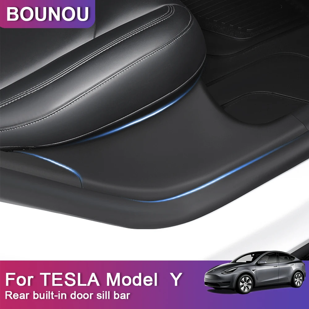 

2 шт., защитные накладки на порог задней двери Tesla Model Y 2021 2022 2023