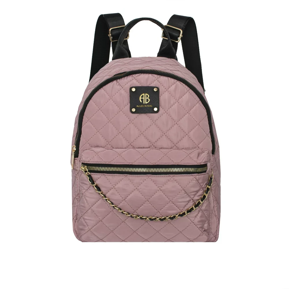 

Alexis Bendel Women’s Large Nylon Quilted Backpack With Adjustable Shoulder Straps For School And Travel