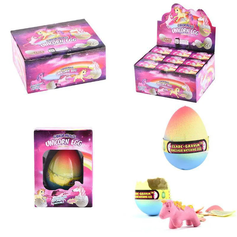 

Master Toys & Novelties Surprise Growing Unicorn Hatching Rainbow Egg - Hatch and Grow for Easter Gifts, Baskets and Egg Hunts