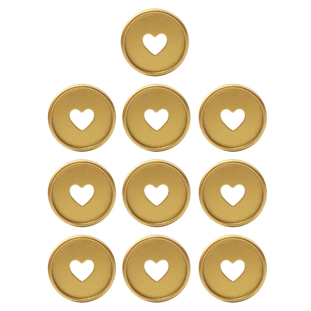 

10 Pcs Buckle Disc Planner Delicate Binder Ring Loose Leaf Notebook Minidisc Heart Supplies Expand Binding