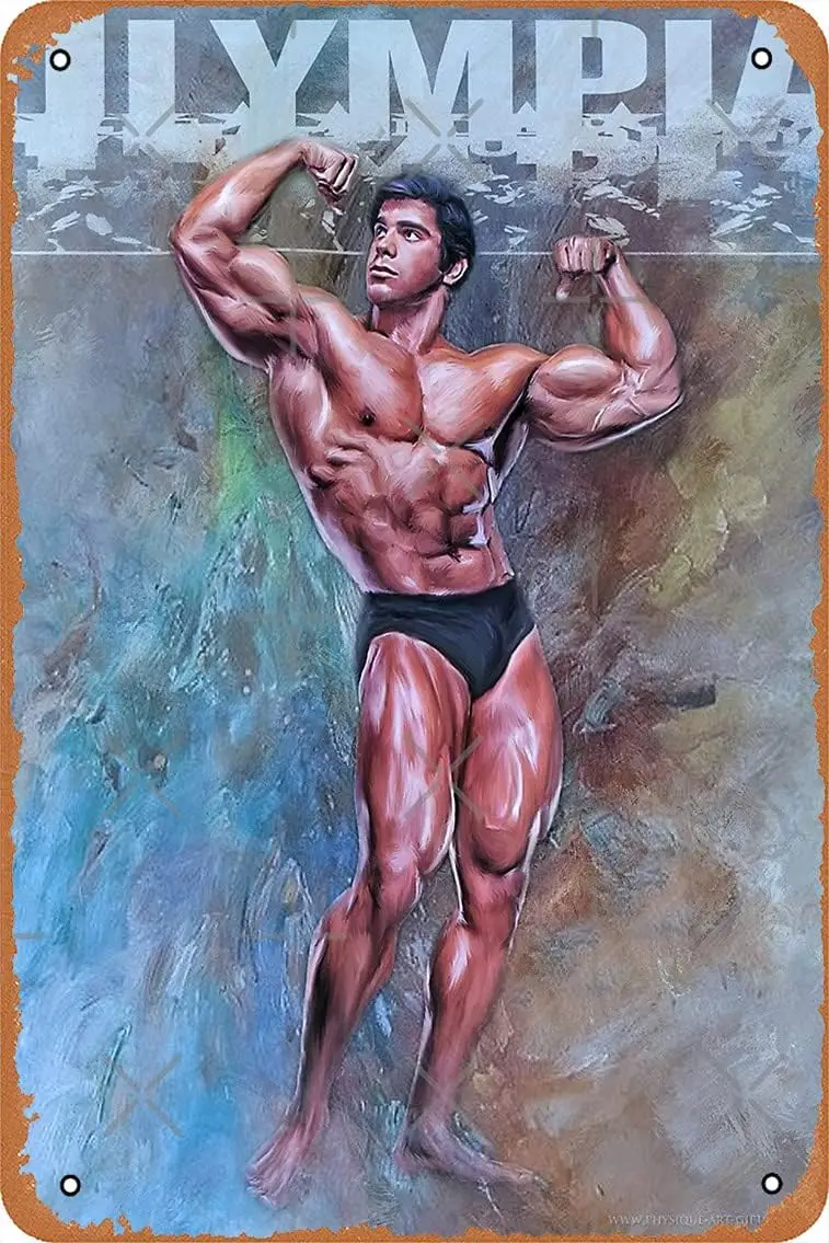 Постер для бодибилдинга Mr Universe ferlou rigno металлический жестяной знак 8 х12 дюймов