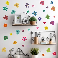 color fresh flowers wall stickers bedroom childrens room decorative wall stickers self adhesive wall stickers
