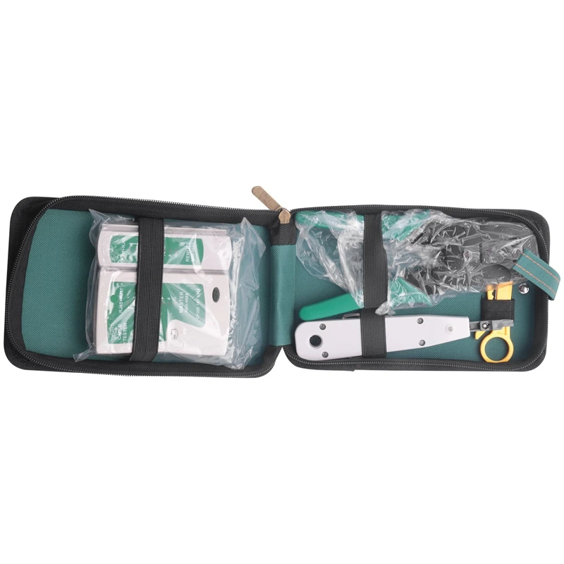 

5Pcs/Set Network Ethernet Cable Tester Rj45 Kit Crimper Crimping Tools Punch Down Rj11 Cat6 Wire Detector Qjy99 Stripping Crimpi