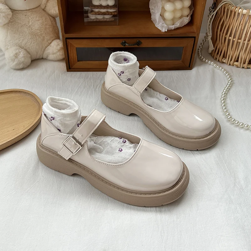 

Летние туфли в британском стиле, женская мягкая обувь, оксфорды, Женская Классическая обувь в стиле преппи, новинка 2022, кожаный ремешок с пря...