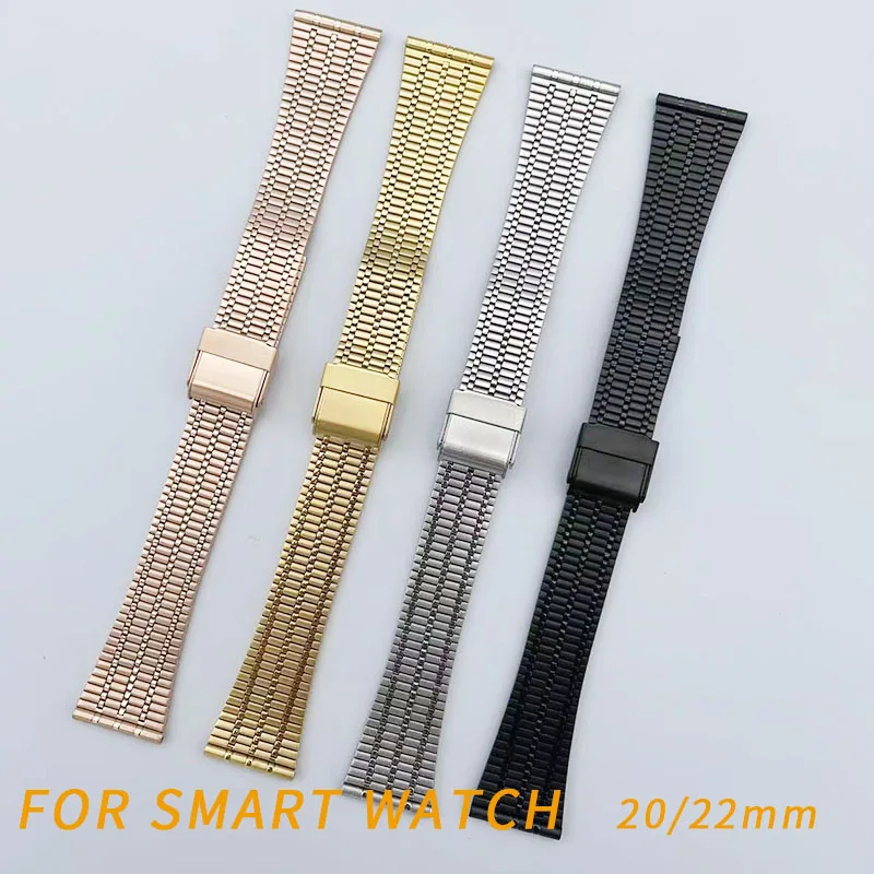

Quick Release Stainless Steel Watch 18mm 20mm 22mm Folding Buckle Metal Women And Men Watch Band