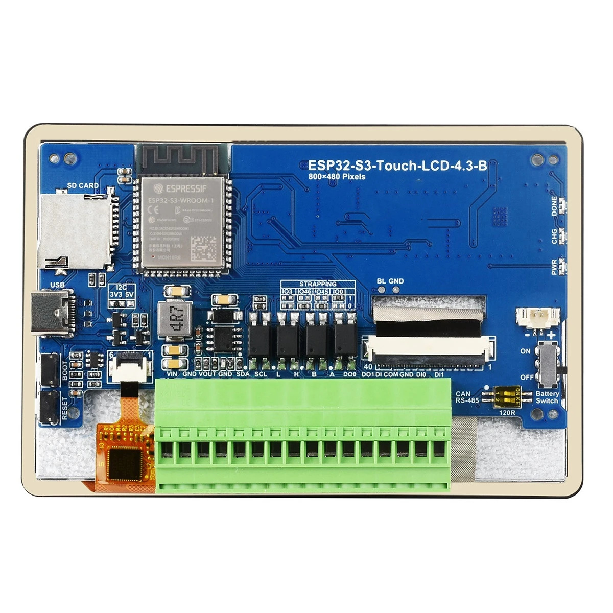 Модуль ESP32-S31, двухъядерный процессор LX7, поддержка Wi-Fi, Bluetooth4,3-дюймовый ЖК-дисплей, емкостный сенсорный экран, макетная плата (art.: 3920d45df2b92) - 3920d45df2b92