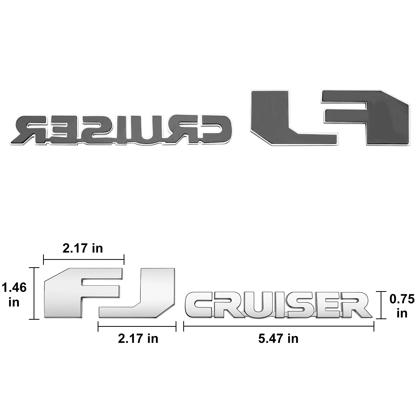 Автомобильный Стайлинг FJ CRUISER эмблема заднего багажника наклейки в виде букв 3D