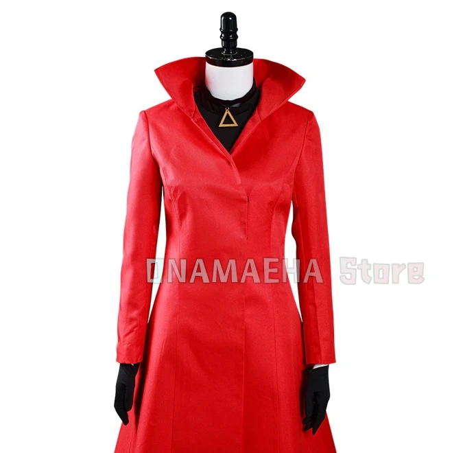 Кармен Изабелла Косплей Костюм Санджи Красное Платье со Шляпой Перчатки