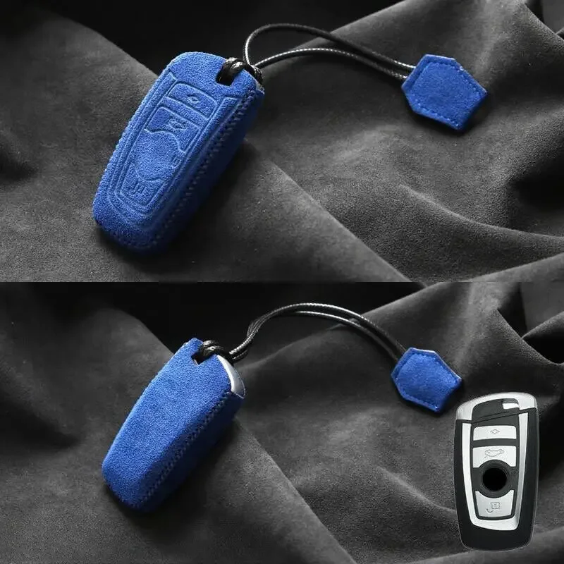 Замшевый Кожаный Автомобильный смарт-брелок с дистанционным управлением брелок