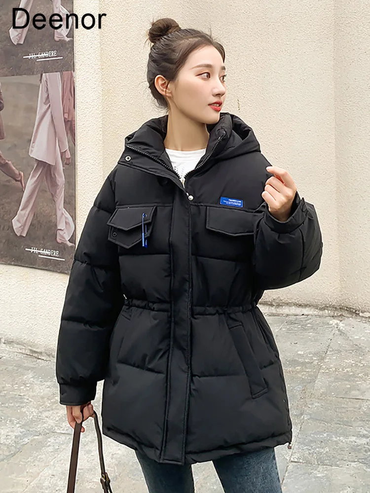 New Winter Jacket Women Oversized Parkas Casual Thick Warm Hooded Cotton Padded Coat Female Winter Outwear Sports Jacket Parka