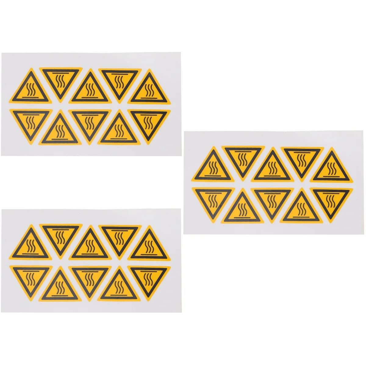

30 pcs Caution Scald Sticker High Temperature Warning Decals for Equipment