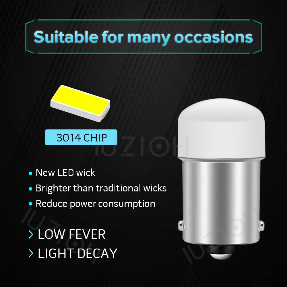 Светодиодная лампа IUZIOH 12 В 24 1156 стробоскоп BA15S BAY15D P21W P21/5W R5W R10W