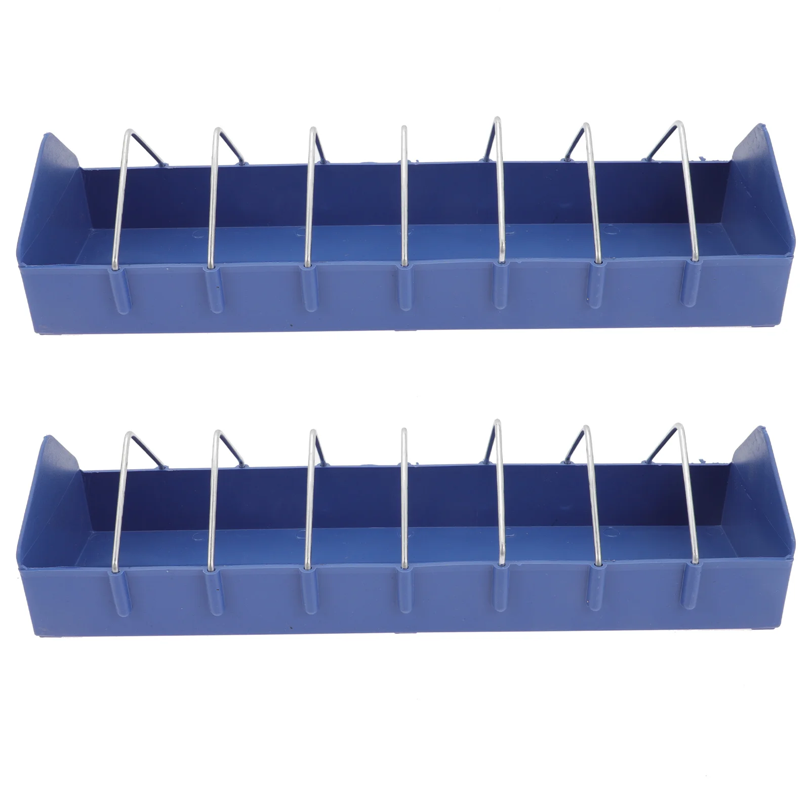 

2 Pcs Small Container Cattle Feeder Livestock Fence Feeder Horse Water Buckets Cattle Feed Trough