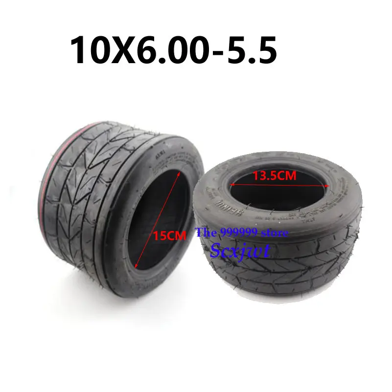 

High Quality 10 Inch Wider Tire 10x6.00-5.5 Tubeless Tire for Motorcycle Electric Scooter